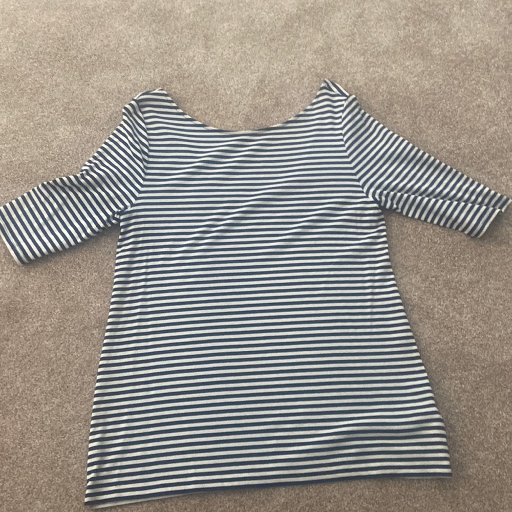 Blue & White Striped Shirt